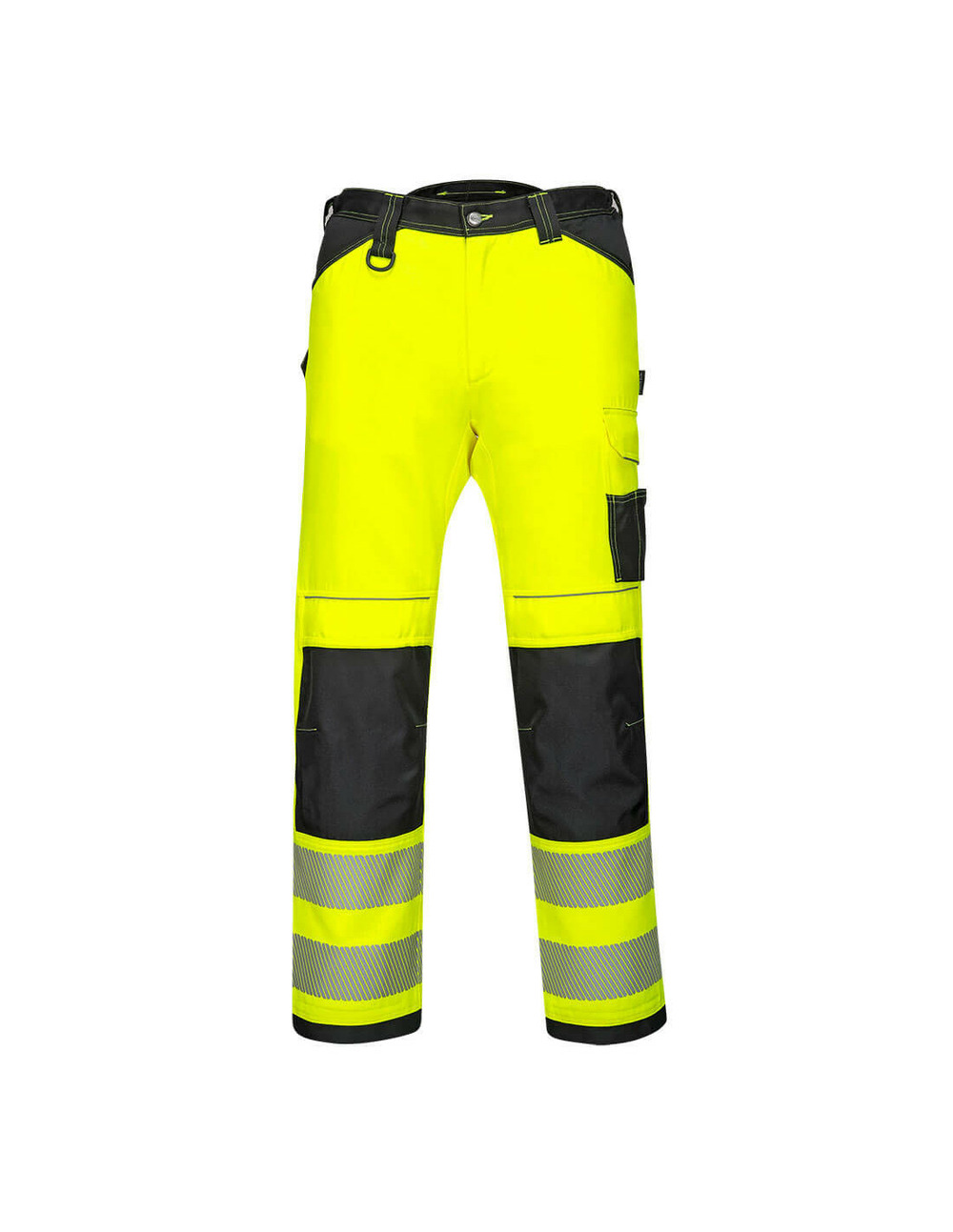 Pantalon extensible léger haute-visibilité pw3 couleur : jaune/noir taille 42 - portwest