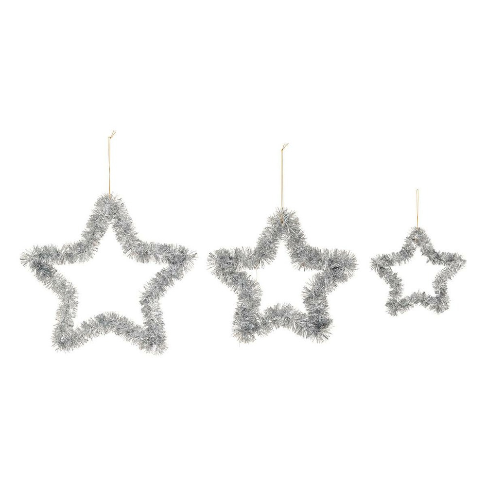 Sdn plast etoile argent x3