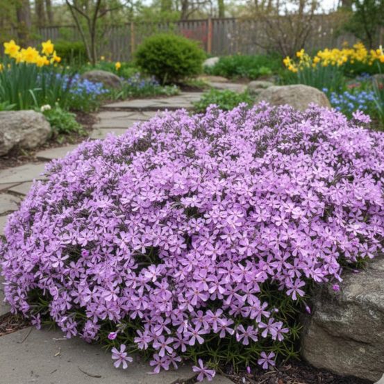 Phlox nain moerheimii, phlox mousse lot de 5 godets