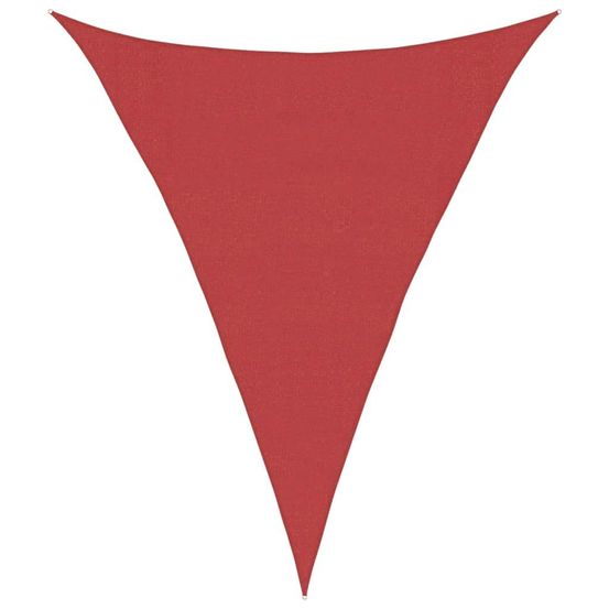 Voile d'ombrage 160 g/m² rouge 3x4x4 m pehd