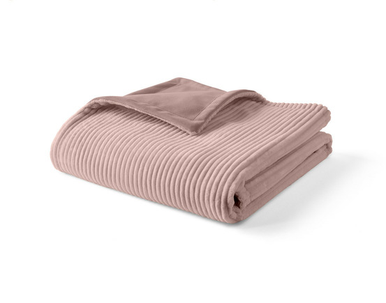 Palerma - plaid - 100x140 cm - en velours côtelé et velours