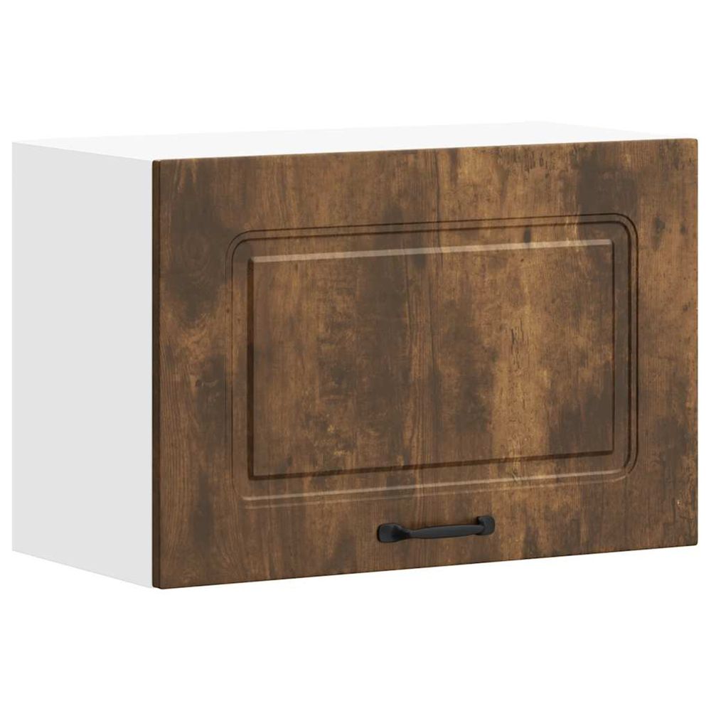 Armoire murale de cuisine kalmar chêne fumé bois d'ingénierie