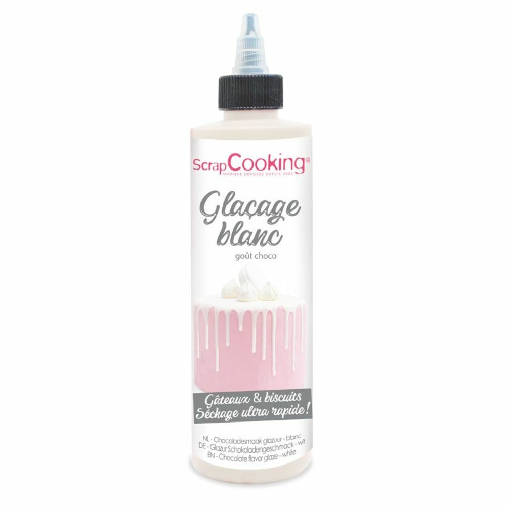Glaçage goût chocolat 130 g - blanc