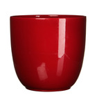 Mica decorations - cache-pot en céramique rouge foncé d35