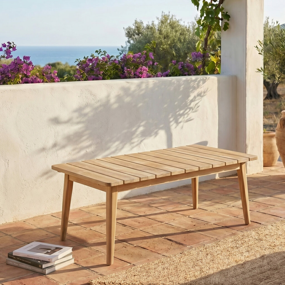 Table basse en teck massif manille