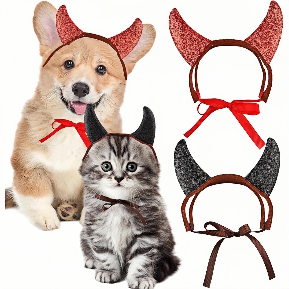 Costume d'halloween - cornes de diable en tissu