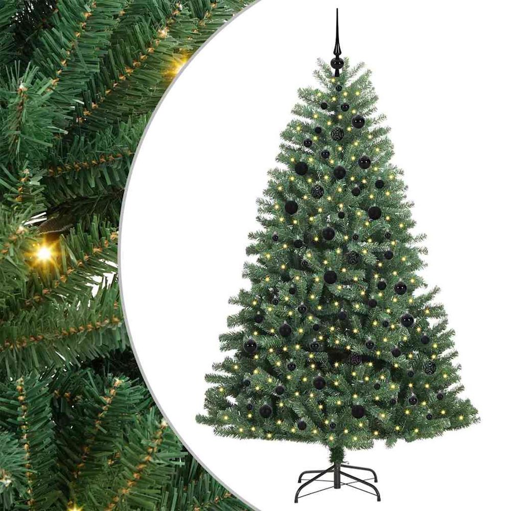 Sapin de noël artificiel à branches articulées vert 210 cm