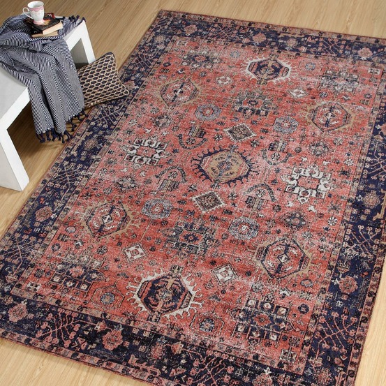 Tapis orient 200x280 nomedi rouge , tapis en coton