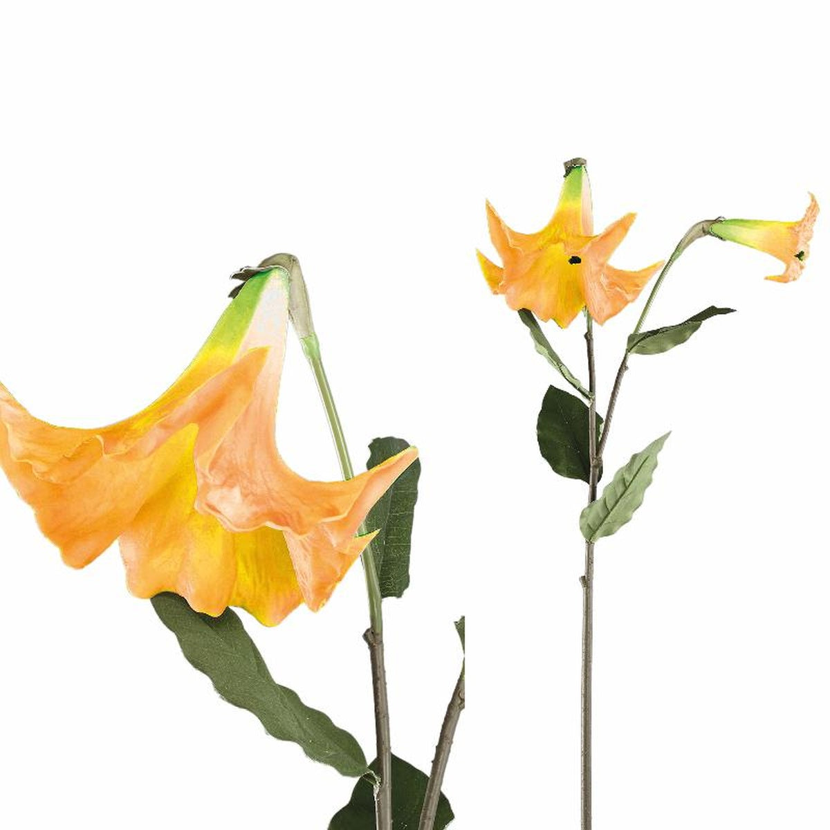 Ptmd fleur artificielle tuin - 48x23x96 cm - plastique - blanc