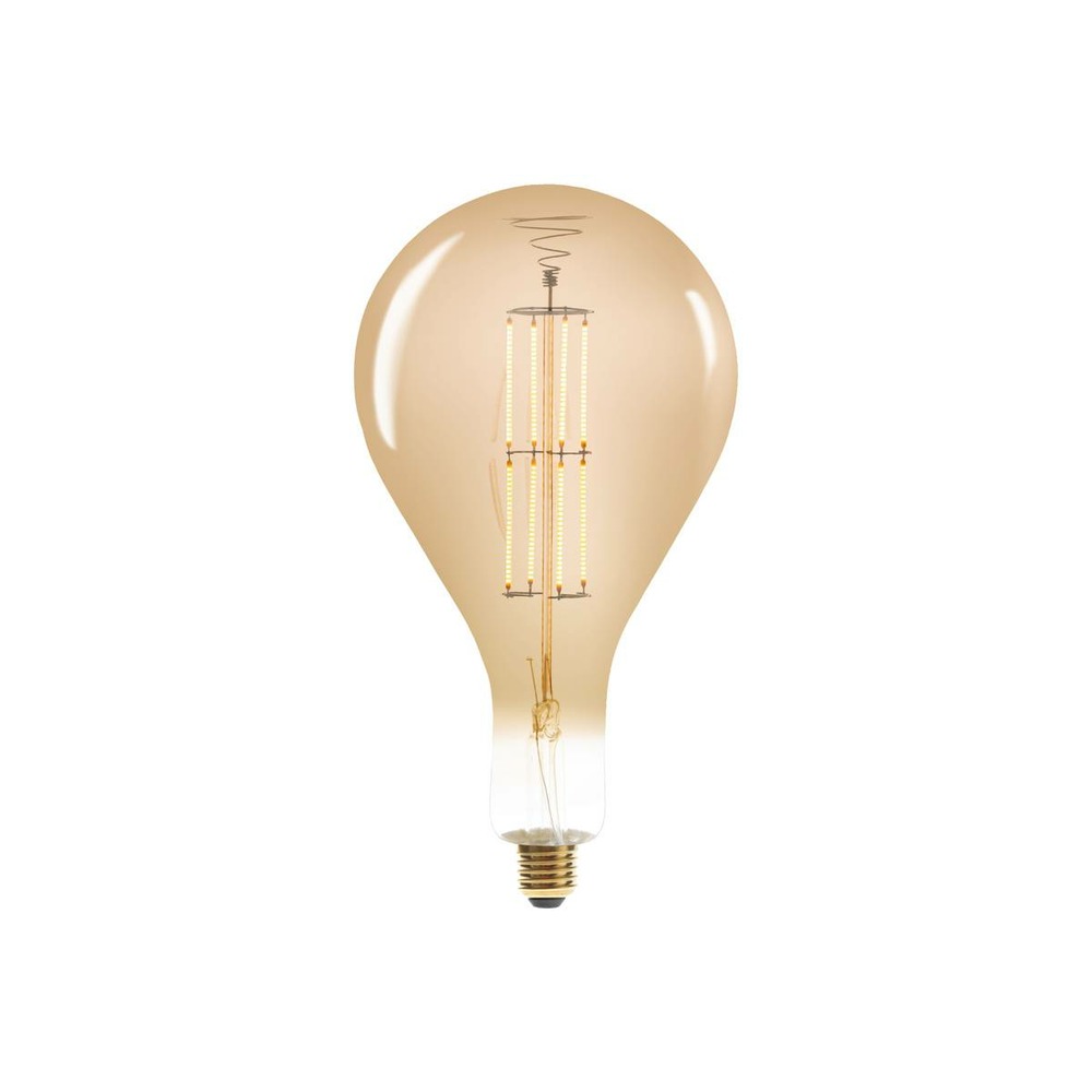 Ampoule led poire ambrée - filament droit e27