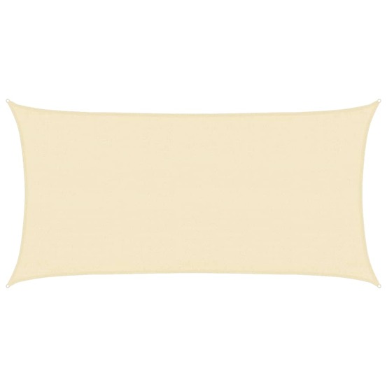 Voile d'ombrage 160 g/m² crème 3x6 m pehd