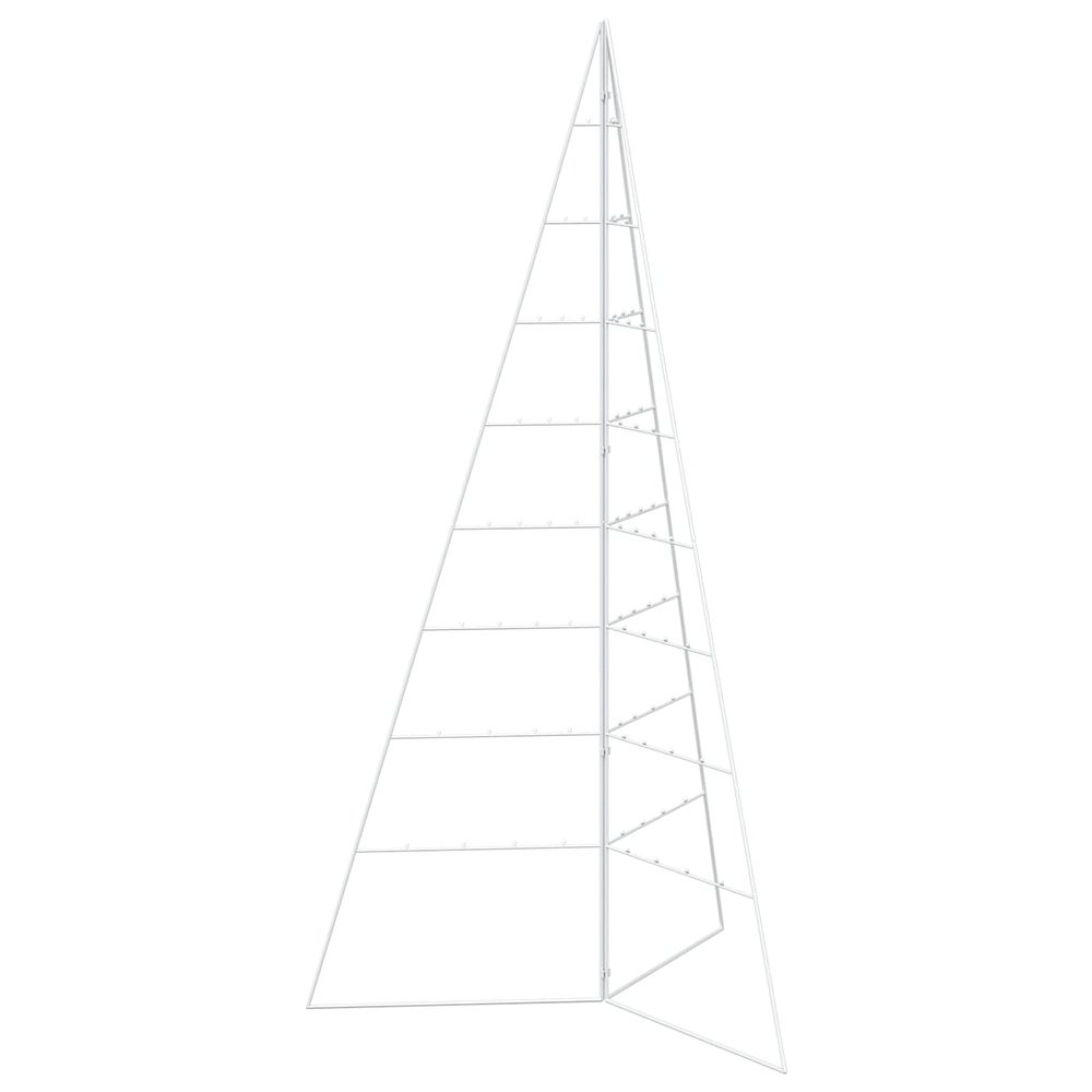 Arbre de noël en métal kuopio 180 cm acier blanc