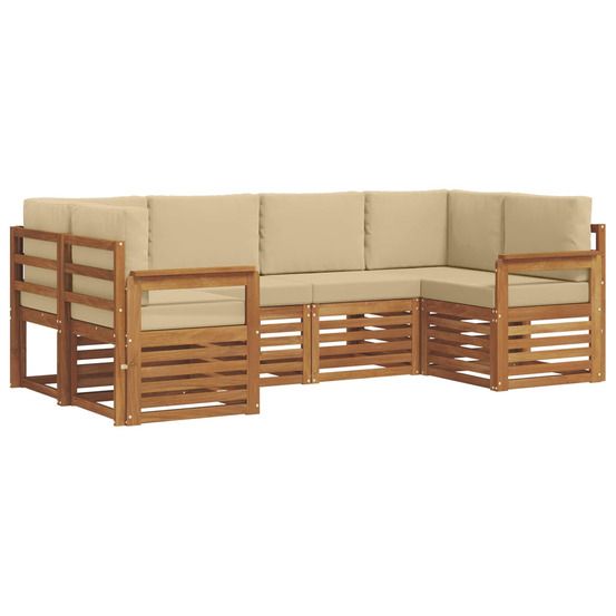 Ensemble de canapés d'extérieur 6 pc naturel