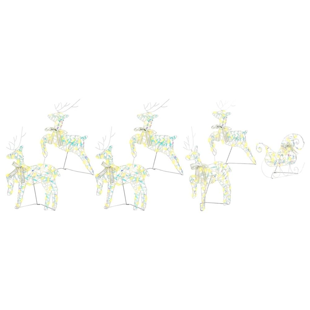 Rennes led avec 40 led 7 pcs multicouleur pet