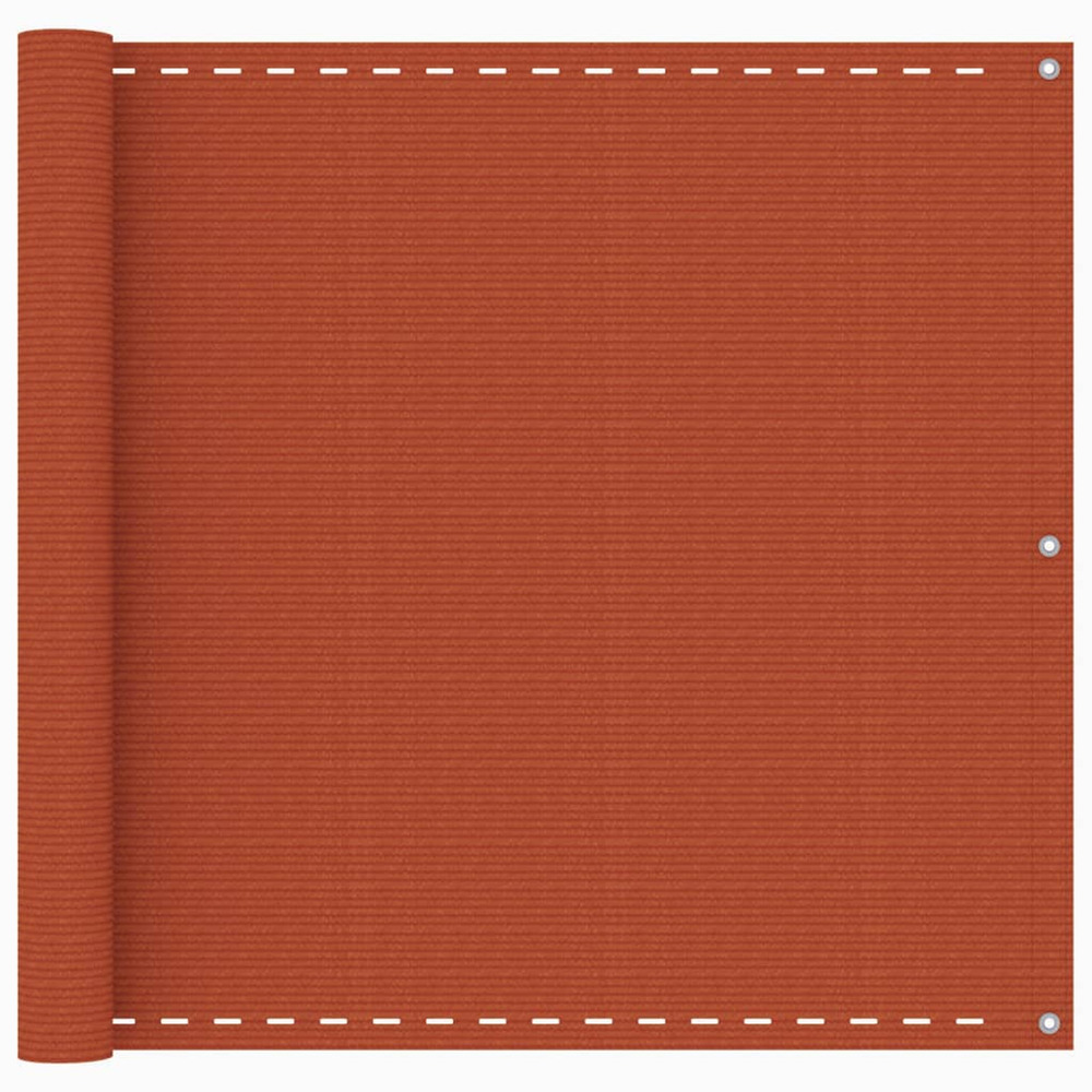 Écran de balcon orange 90x500 cm pehd