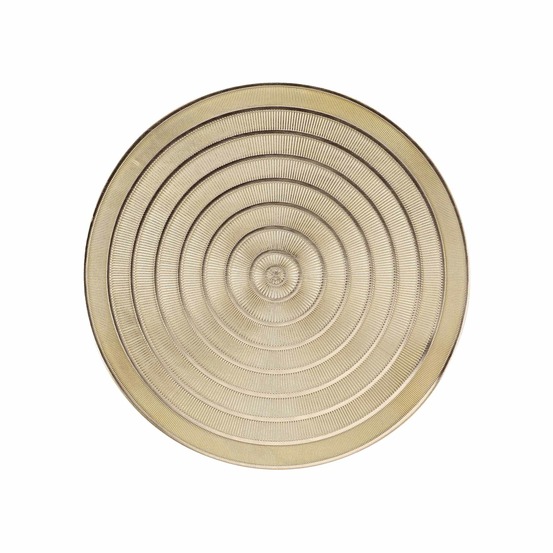 Set de table rond ajouré or