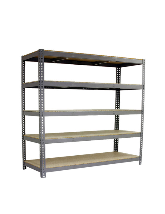 Etagère sans vis simonforte 2404-5 chipboard gris/bois gris/bois 2000x2400x450 - simonrack