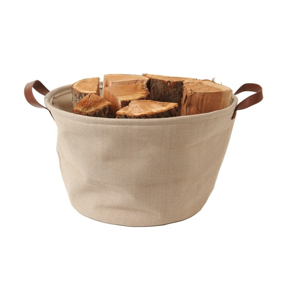 Panier a buches tissu teahupoo sable