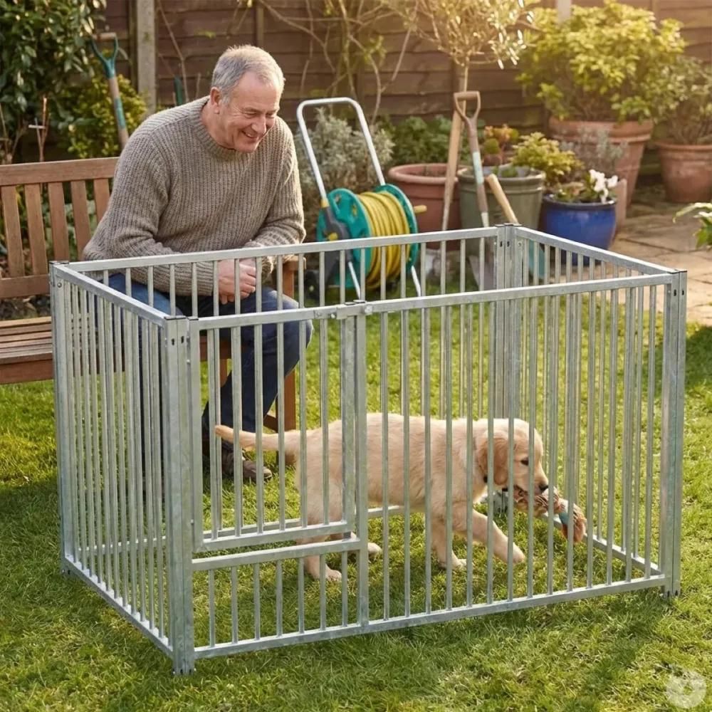 Panneau pour parc à chiot 1m avec porte 3/4 - hauteur 95cm