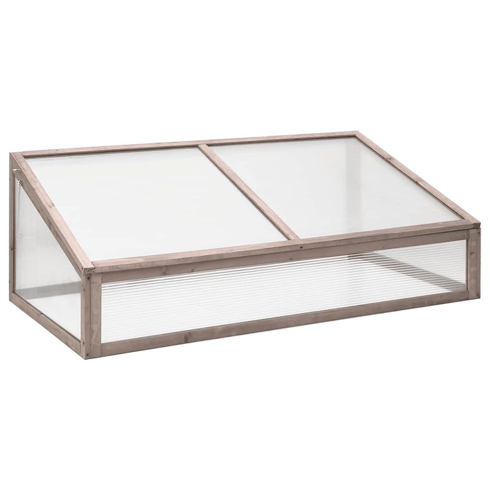 Serre gris 110x56x39 cm bois de sapin