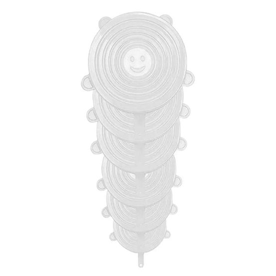 6 couvercles ajustables