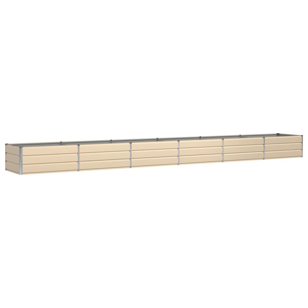 Jardinière ivoire 600 x 80 x 45 cm acier