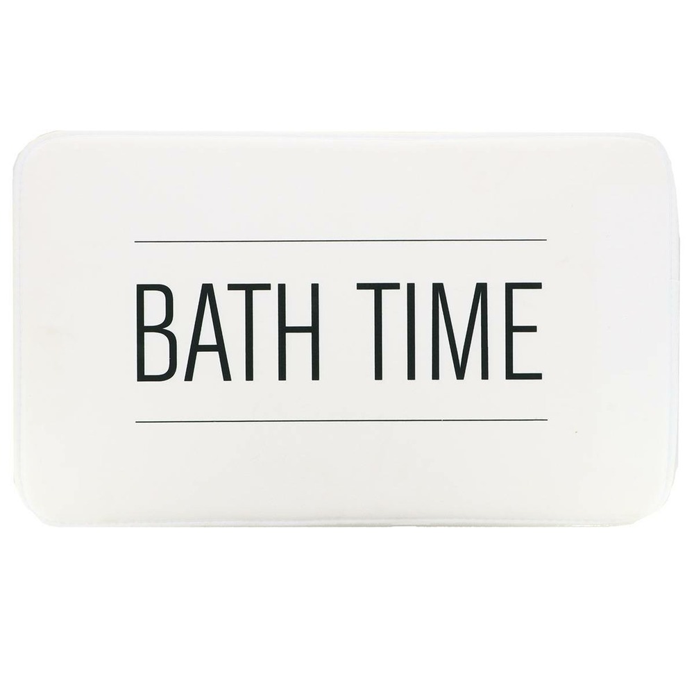 Tapis microfibre imprime 45x75cm - neo retro blanc