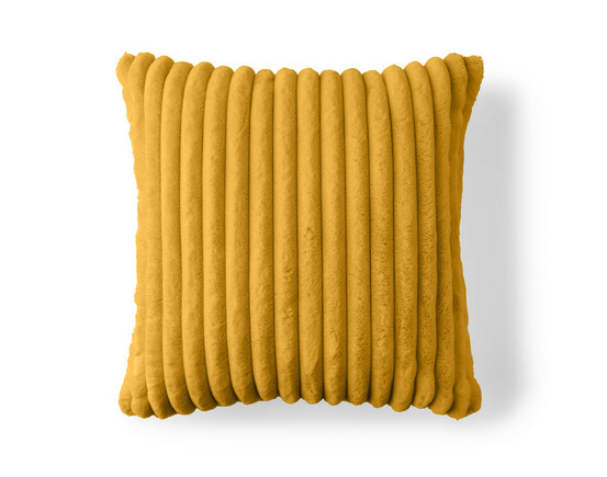 Sierra - coussin - en fausse fourrure côtelé - 60x60 cm