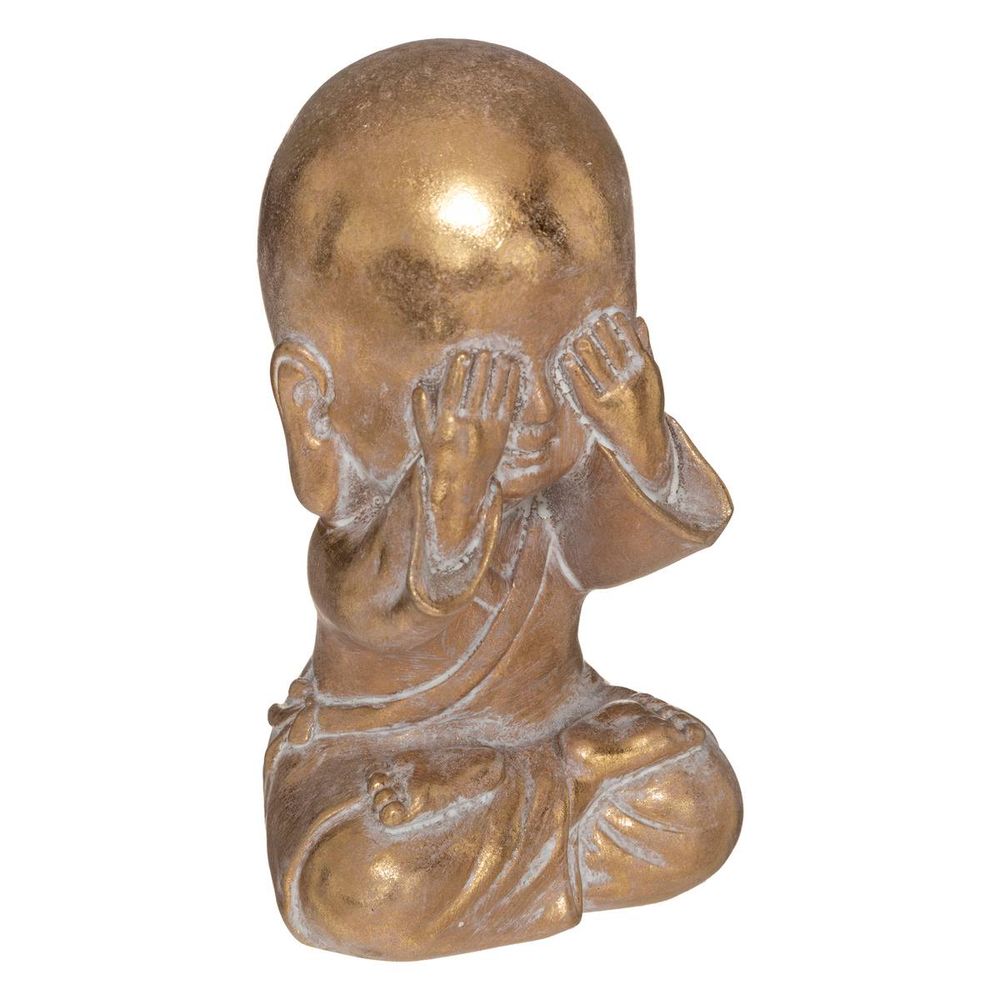 Bouddha assis jian h.14,5cm résine