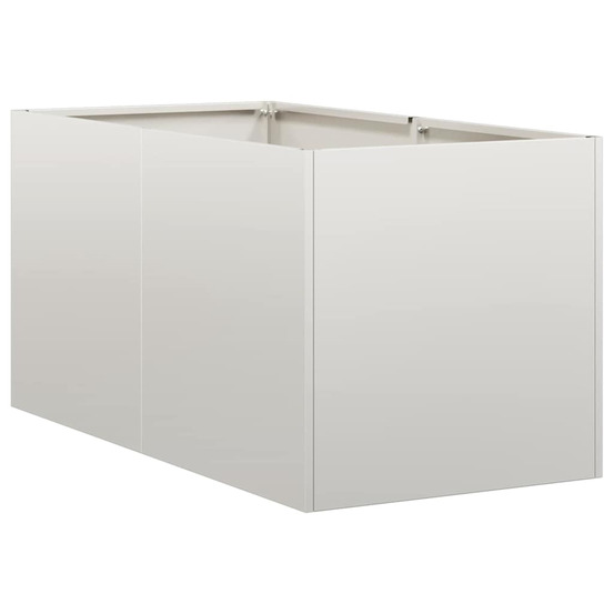 Jardinière d'extérieur 40x80x40 cm acier inoxydable