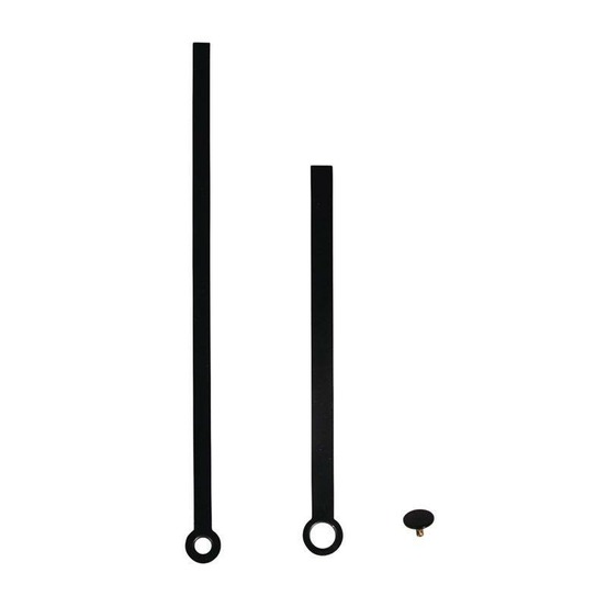 Aiguilles d'horloge 'modern' noir 88 mm / 117mm