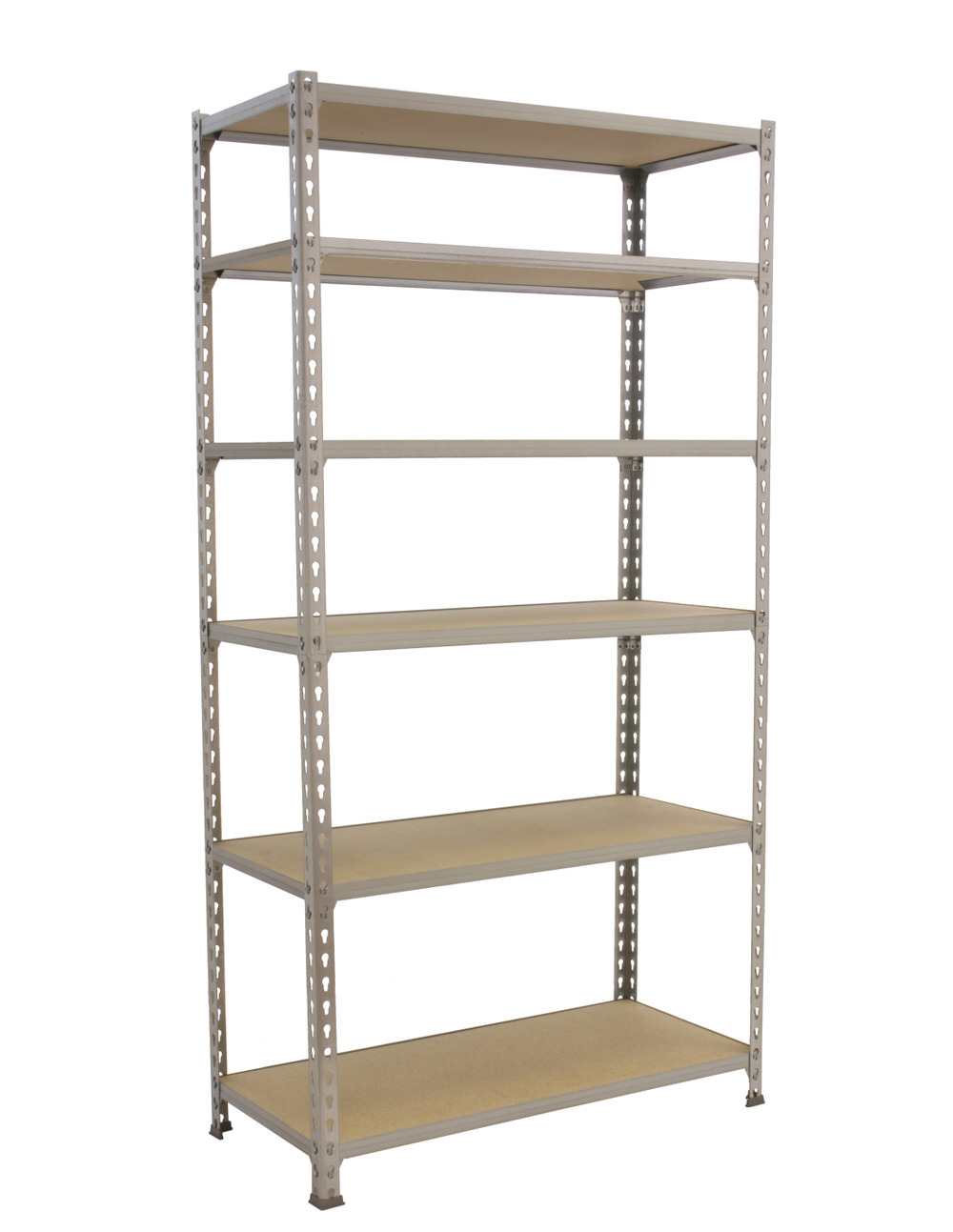 Etagère légère sans vis maderclick megaplus 6/400 2500 galva/bois galva/bois 2500x1200x400 - simonrack