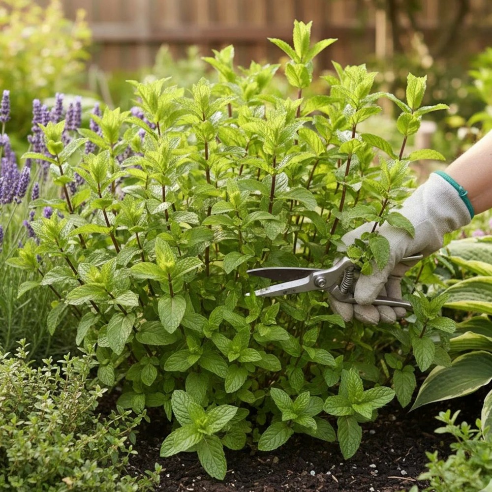 Menthe cassis - sans traitement godet - 5/20 cm