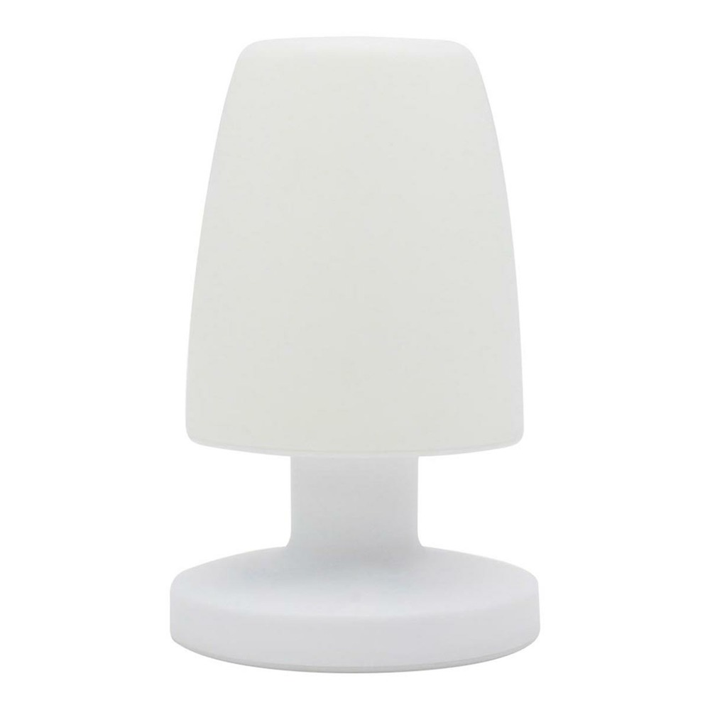 Lampe de table sans fil led gaby blanc polyéthylène h21cm