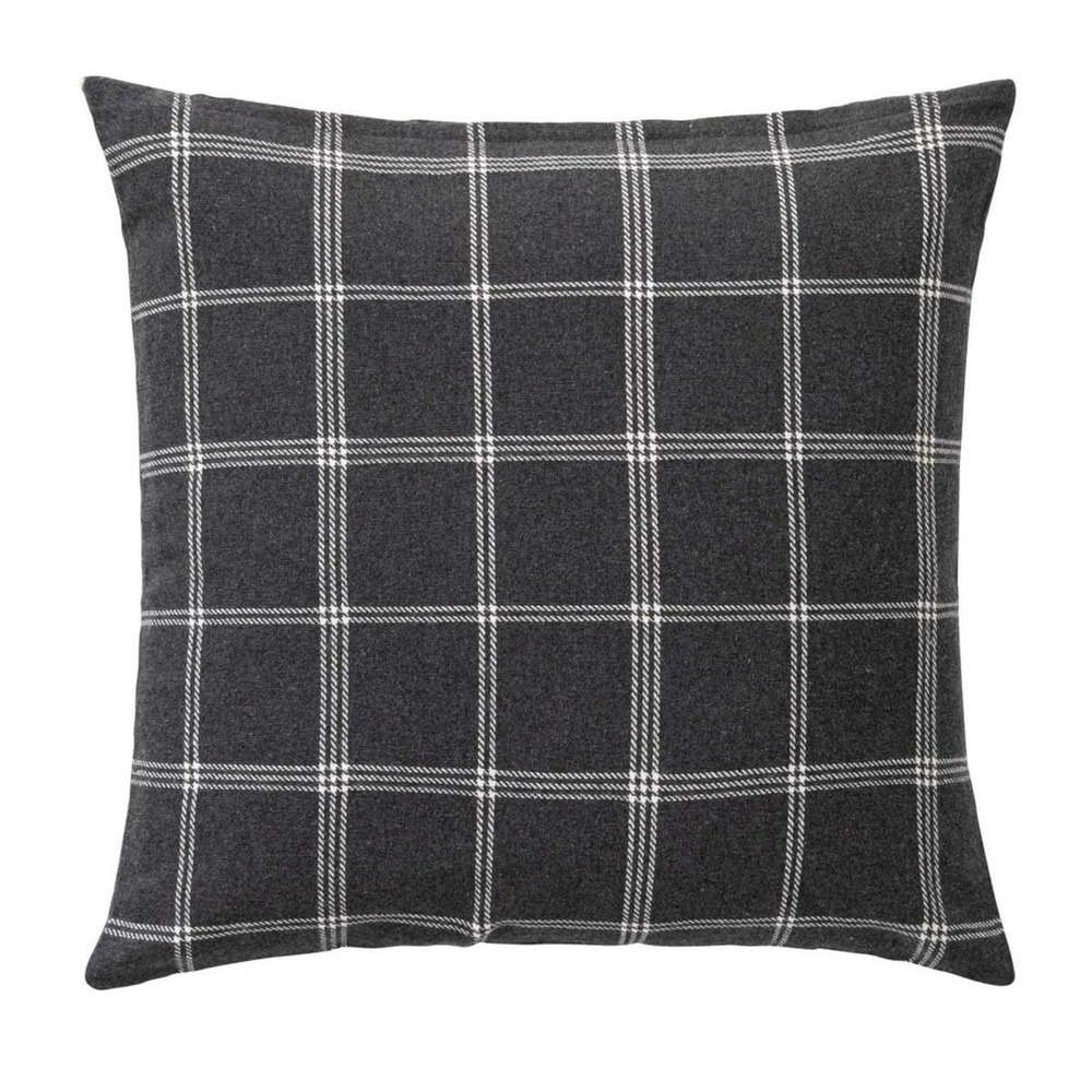 Coussin déco à carreaux 