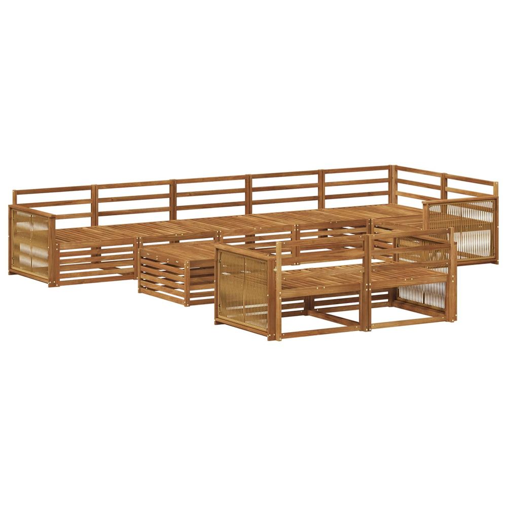 Ensemble de canapés d'extérieur 9 pc