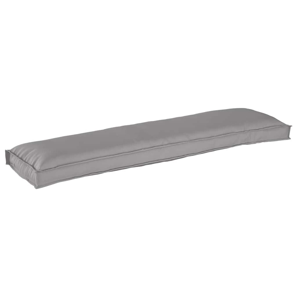 Coussin pour banc de palette gris 150 x 40 x 8 cm tissu oxford