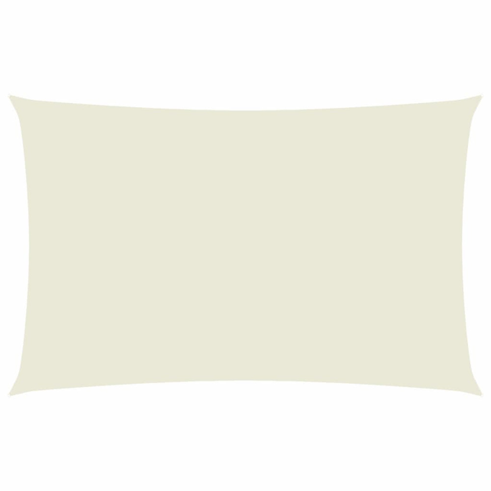 Voile de parasol tissu oxford rectangulaire 2x5 m crème