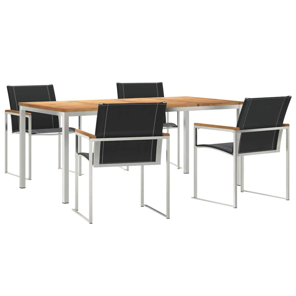 Ensemble de salle à manger pour jardin 5 pcs