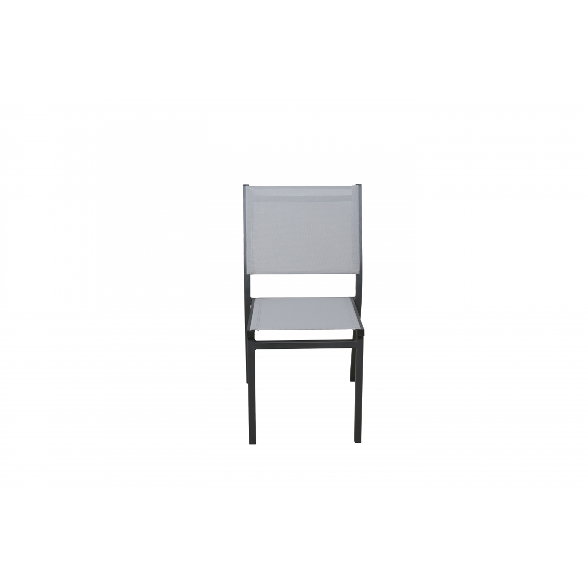 Lot de 4 chaises sperone gris clair aluminium