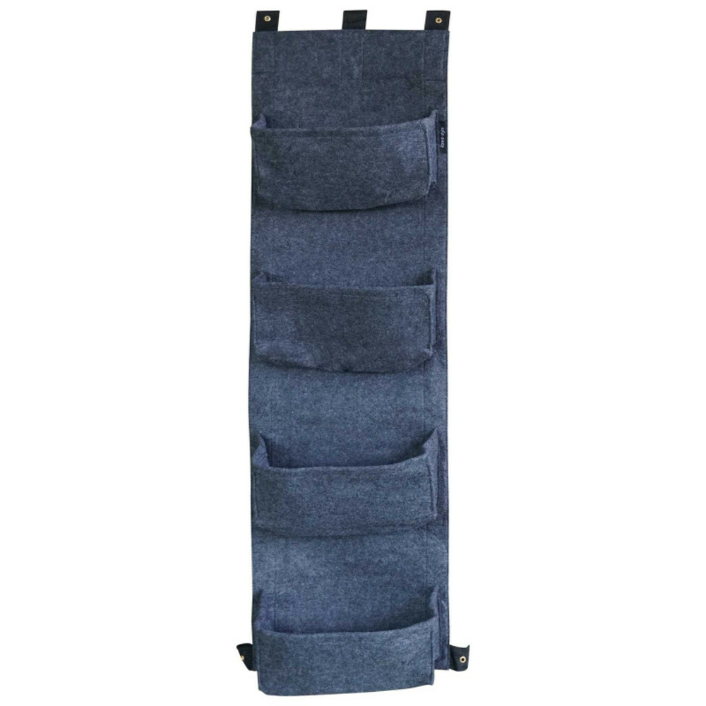 Mur végétal 4 sacs gris anthracite en feutre géotextile - bag 4 plant 30 x 10 x 100 cm