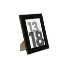 Cadre photo "lise" - bois et verre - noir - 13x18 cm