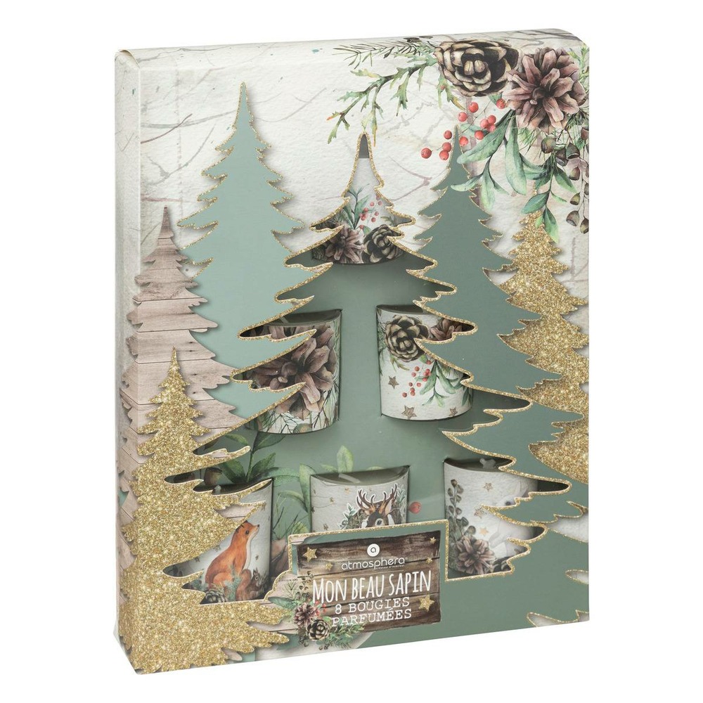 Bougie pfm pot sapin x8 320g