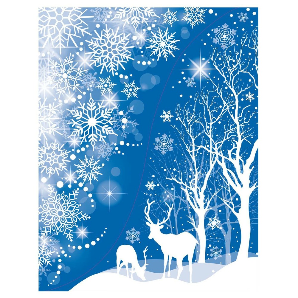 Décovitre blanc paillettes 29x41cm