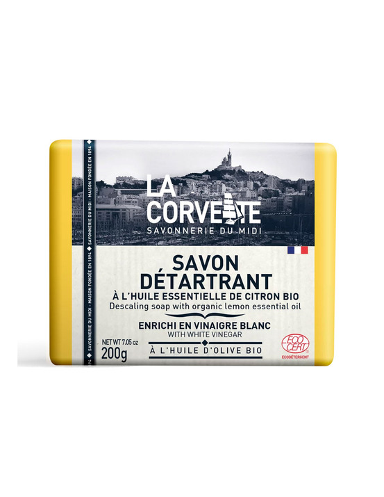 Savon détartrant aux huiles essentielles de citron bio 200g - la corvette