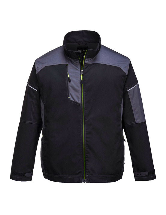 Veste de travail pw3 couleur : noir/ zoom gris taille s - portwest