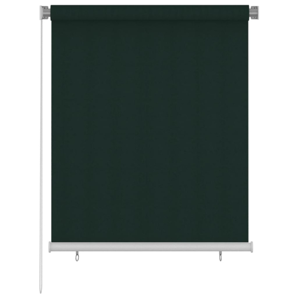 Store roulant d'extérieur 120x140 cm vert foncé pehd