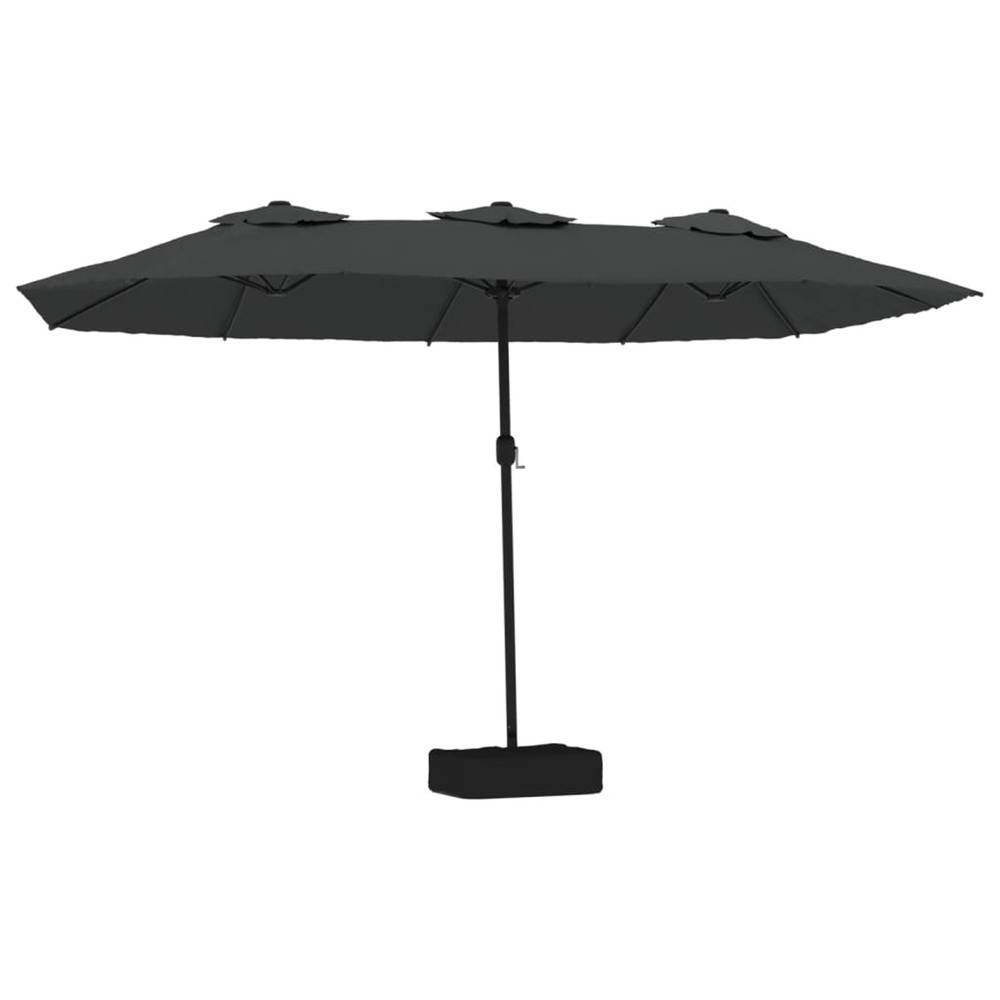 Parasol à double tête anthracite 449x265 cm