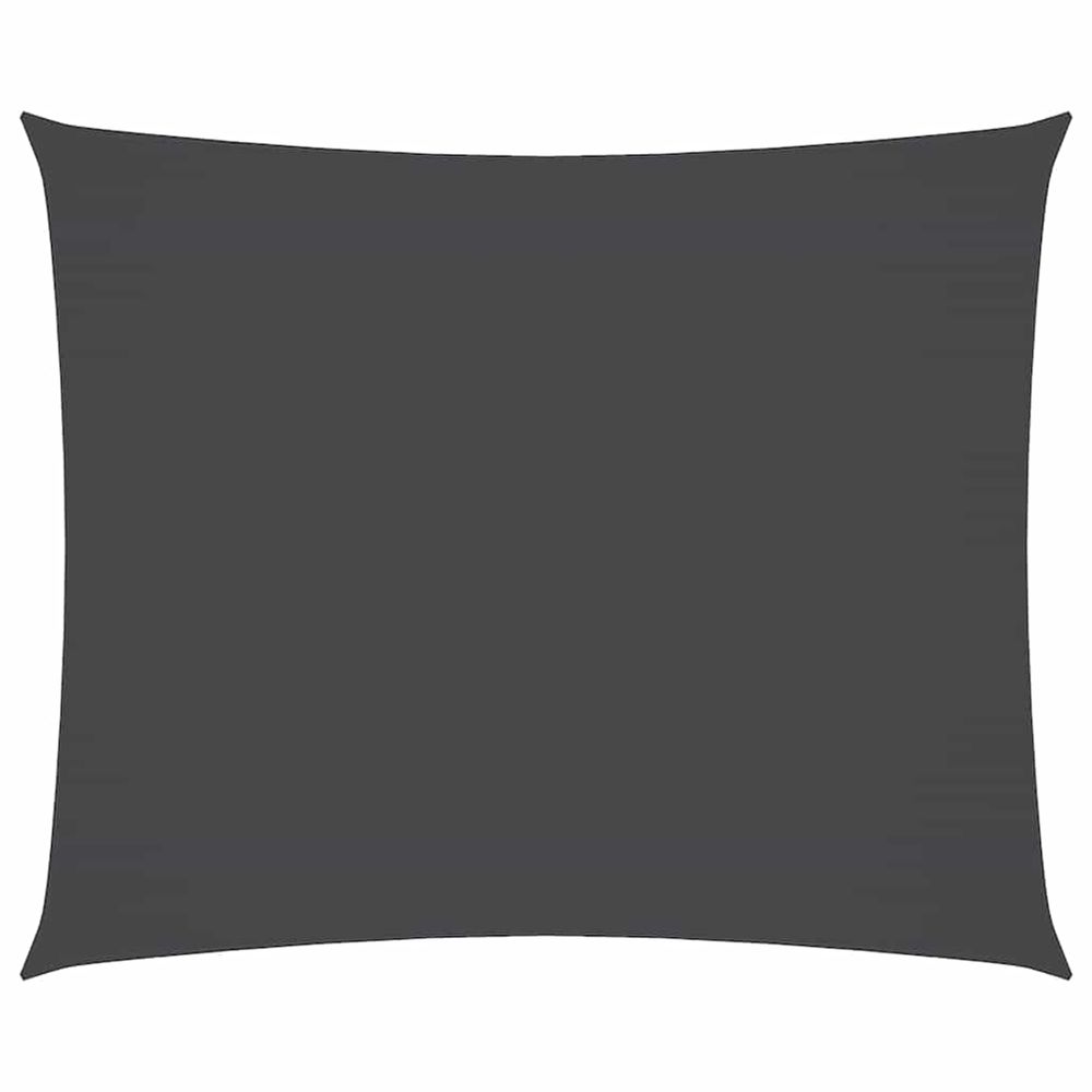 Voile de parasol tissu oxford rectangulaire 3,5x4,5m anthracite