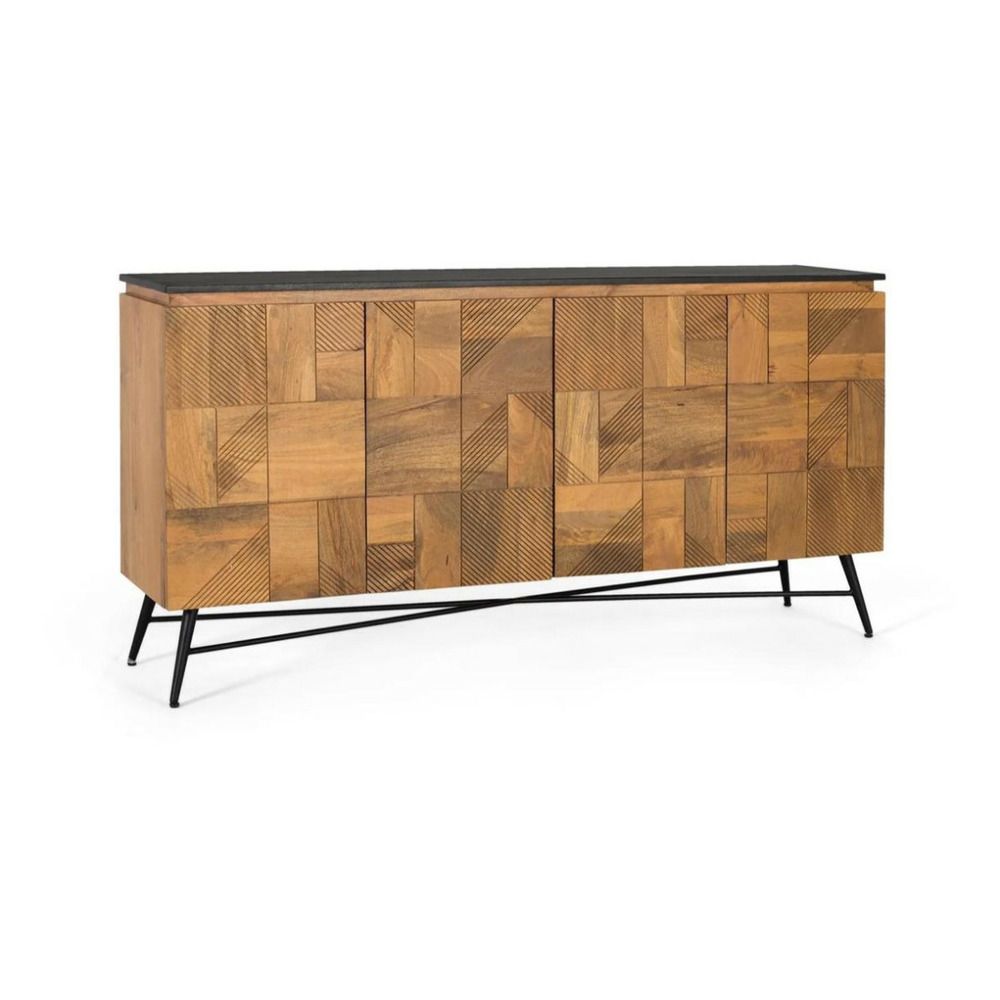 Buffet bois marron - stellina décoration d'autrefois